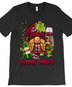 Gnome Wine Diva T-shirt