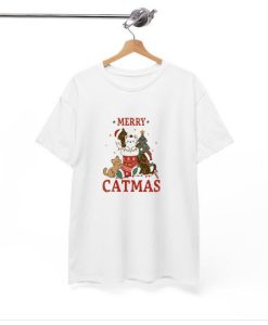 Retro Christmas Cat Vintage Tshirt