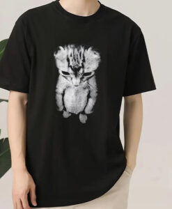 Sad Kitten Meme Standing Cat T-Shirt